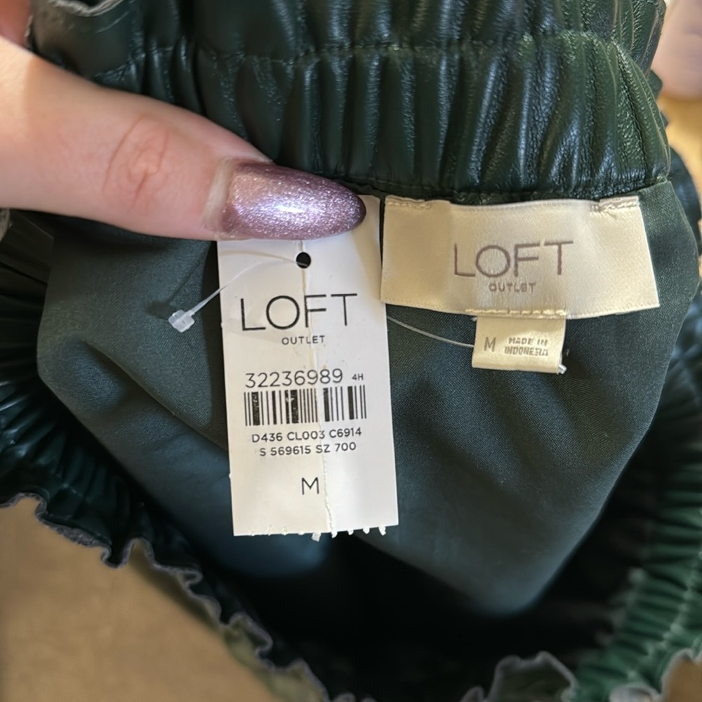 Loft Pleather Skirt
